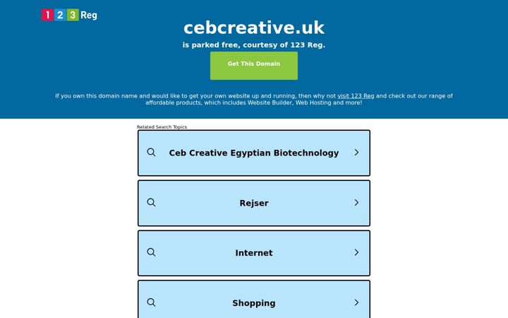 Screenshot of cebcreative.uk