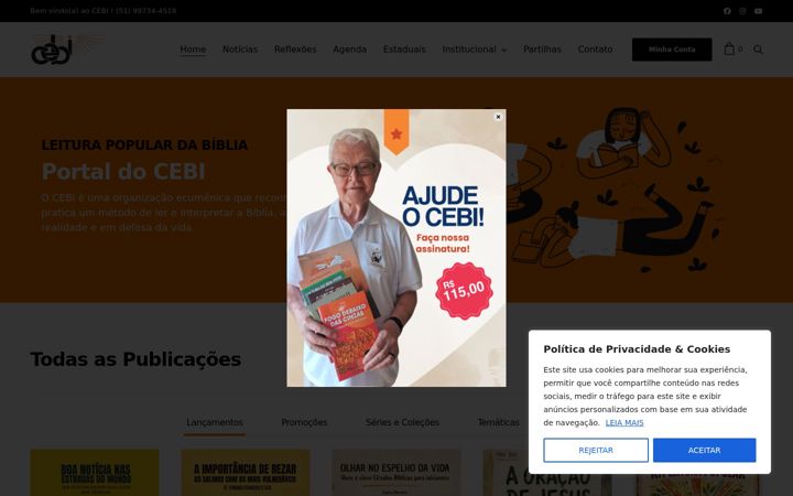 Screenshot of cebi.org.br