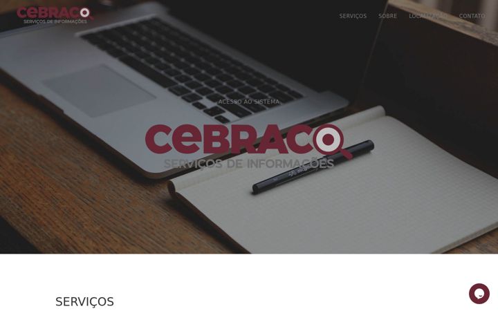Screenshot of cebraco.com.br