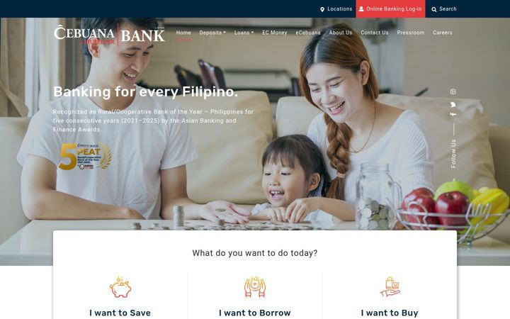 Screenshot di cebuanalhuillierbank.com