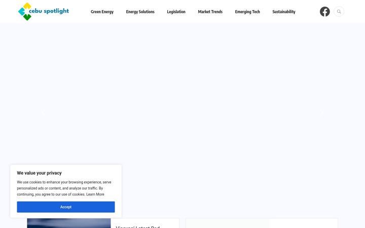 Screenshot of cebuspotlight.com