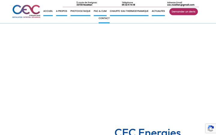Screenshot of cec-energies.com