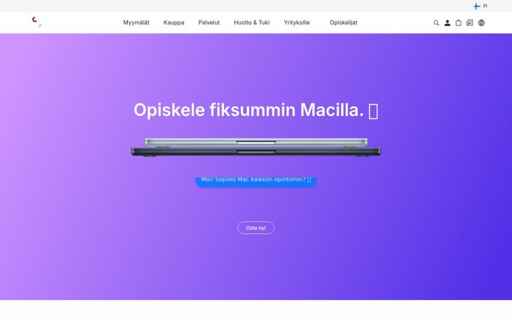 Skærmbillede af cec.fi