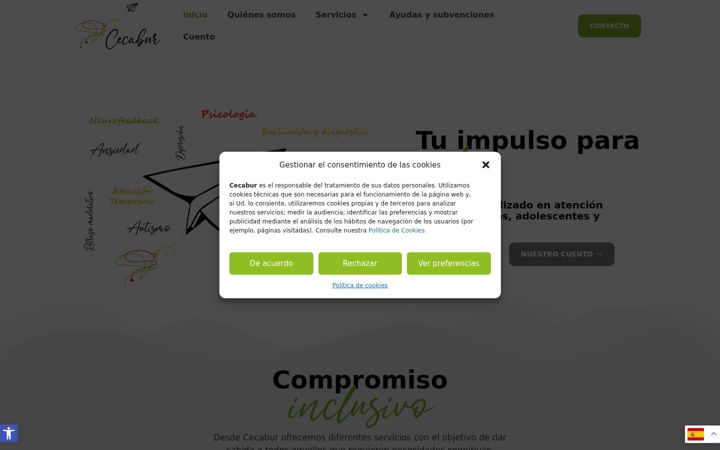 Screenshot of cecabur.com