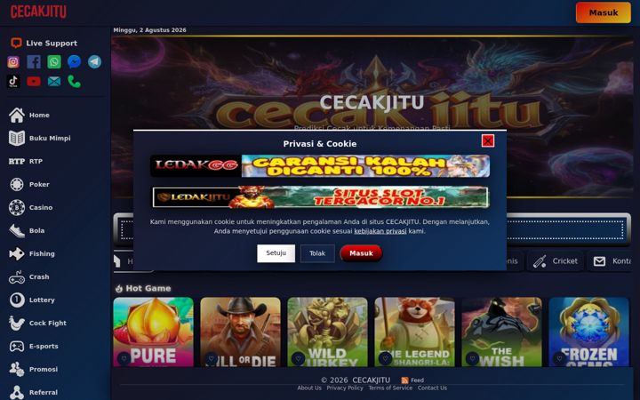 Screenshot of cecakjitu.org
