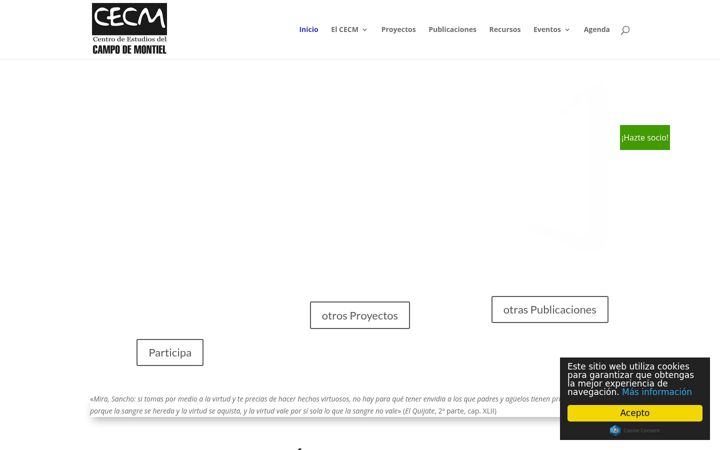 Screenshot of cecampomontiel.es