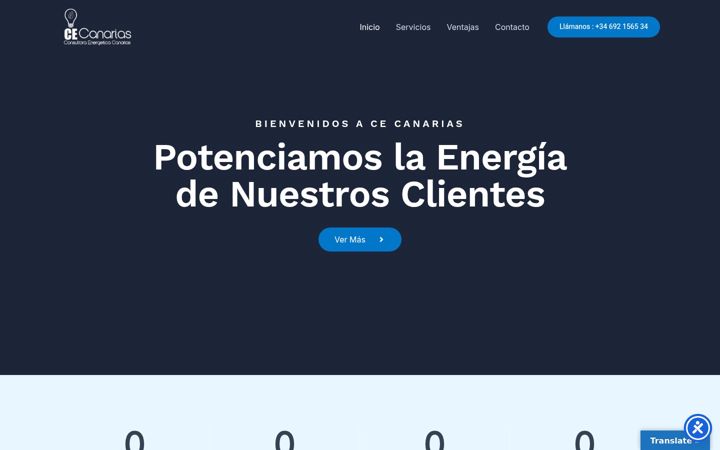 Screenshot of cecanarias.es