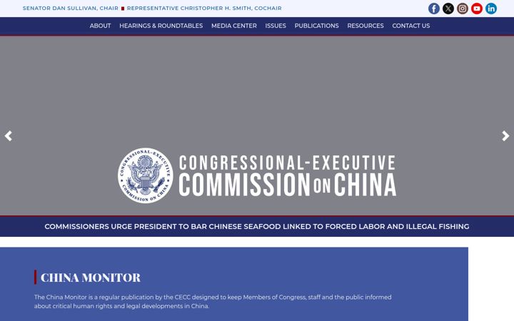 Screenshot von cecc.gov
