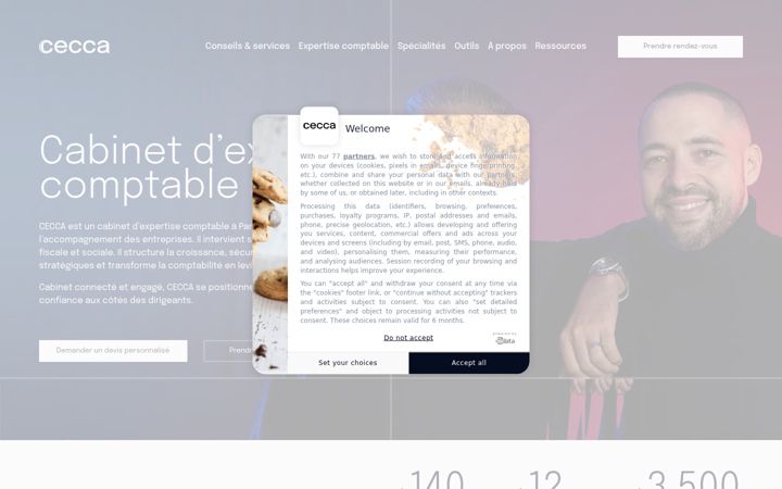 Screenshot of cecca.fr