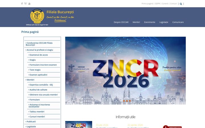 Screenshot of ceccarbucuresti.ro