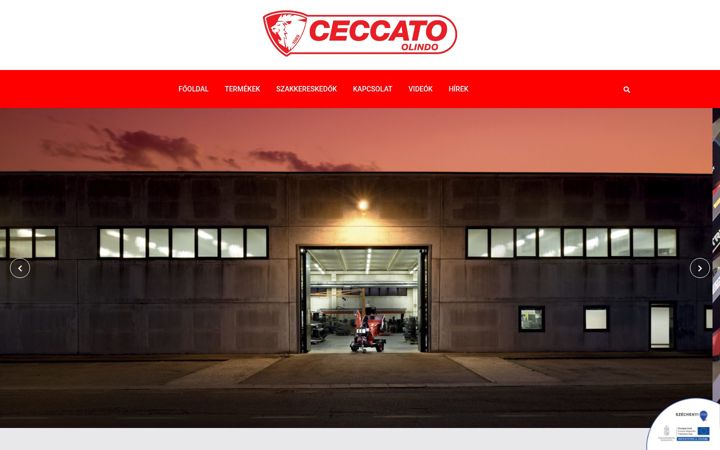 Screenshot of ceccatogepek.hu