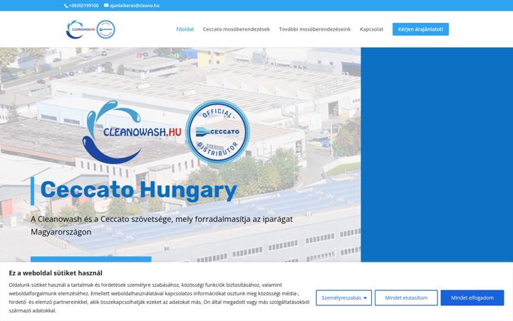 Screenshot of ceccatohungary.hu