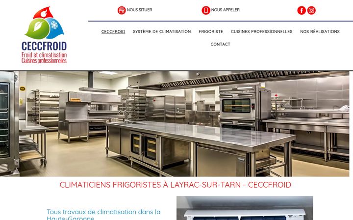 Screenshot of ceccfroid.fr
