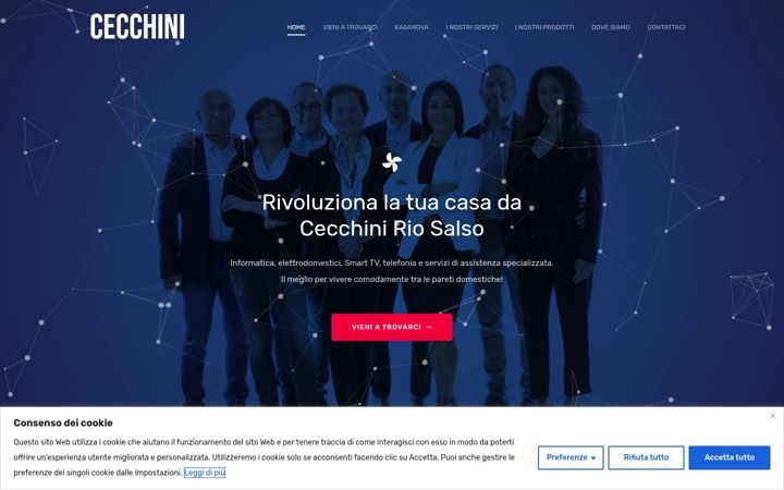Screenshot of cecchinishop.com