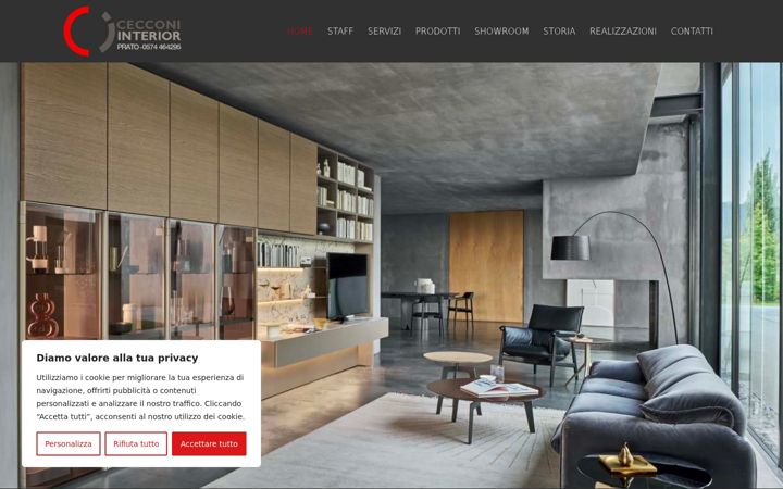 Screenshot of cecconiarredamenti.it