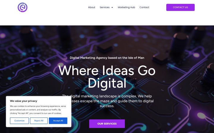 Screenshot of cecdigital.co.im