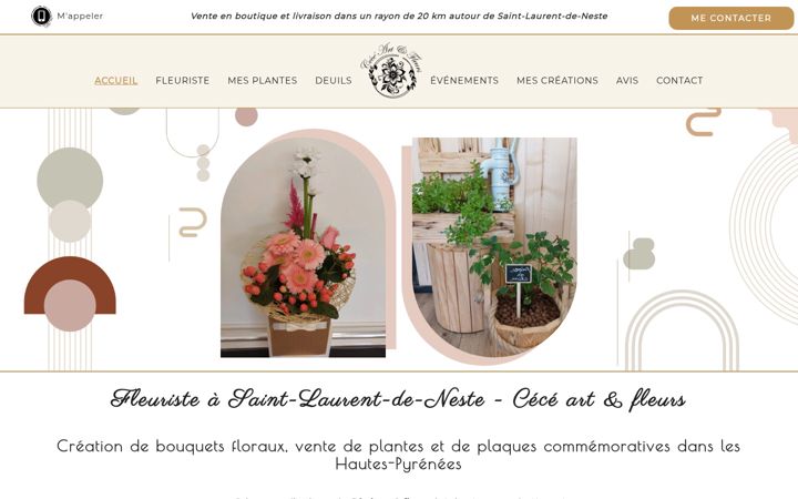 Screenshot of ceceartetfleurs.fr