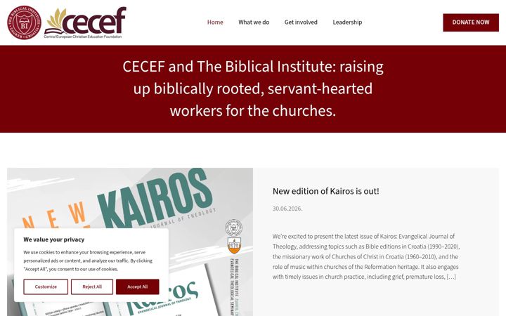 Screenshot ta' cecef.net