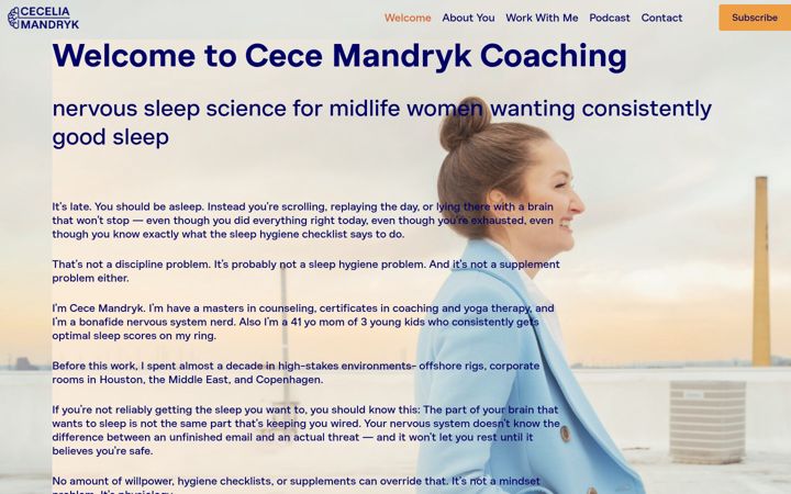 Screenshot of ceceliabaummandryk.com
