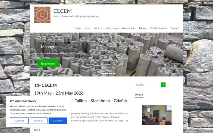 Screenshot of cecem.eu