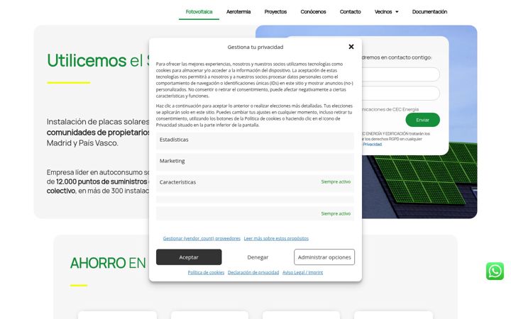 Screenshot of cecenergia.com