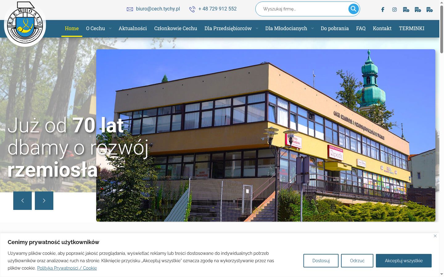 Zrzut ekranu banera zgody wyświetlanego przed jakąkolwiek interakcją