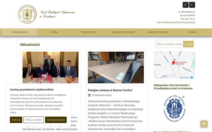 Screenshot of cechdrobnych.pl