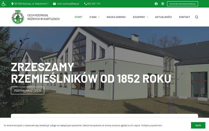 Skærmbillede af cechkartuzy.pl