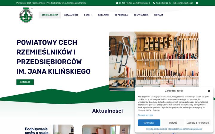 Screenshot ta' cechplonsk.pl