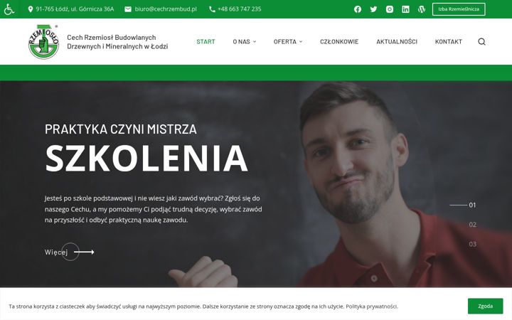 Screenshot of cechrzembud.pl