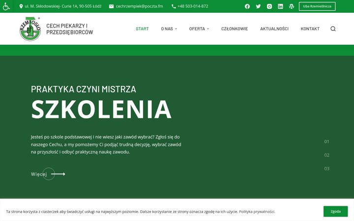 Screenshot of cechrzempiek.pl