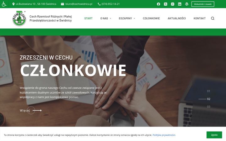 Screenshot of cechswidnica.pl