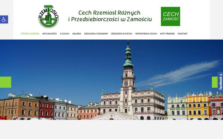 Captură de ecran a cechzamosc.pl