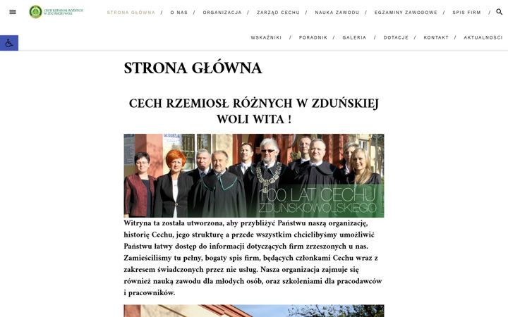 Screenshot of cechzdunskawola.pl