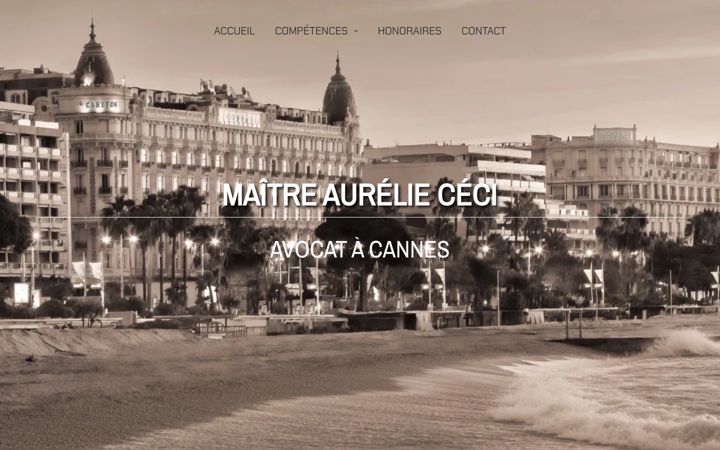 Screenshot of ceciavocat.com