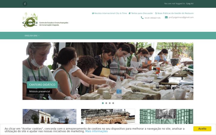 Screenshot of cecieducacao.org.br