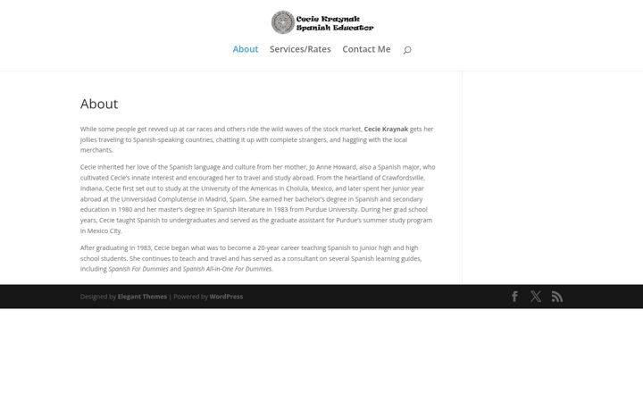 Screenshot of ceciekraynak.com