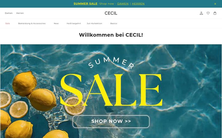Screenshot of cecil.com