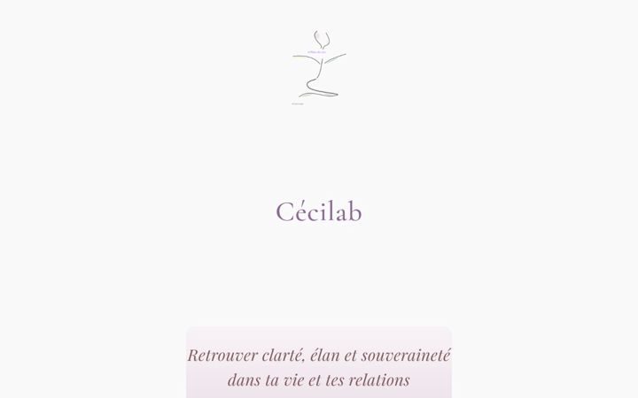 Ekrānuzņēmums no cecilab.fr