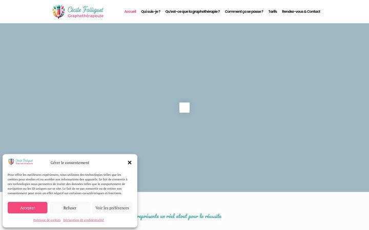 Ekrānuzņēmums no cecile-folliguet.fr