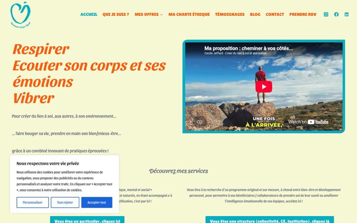 Screenshot of cecile-jeffard.fr