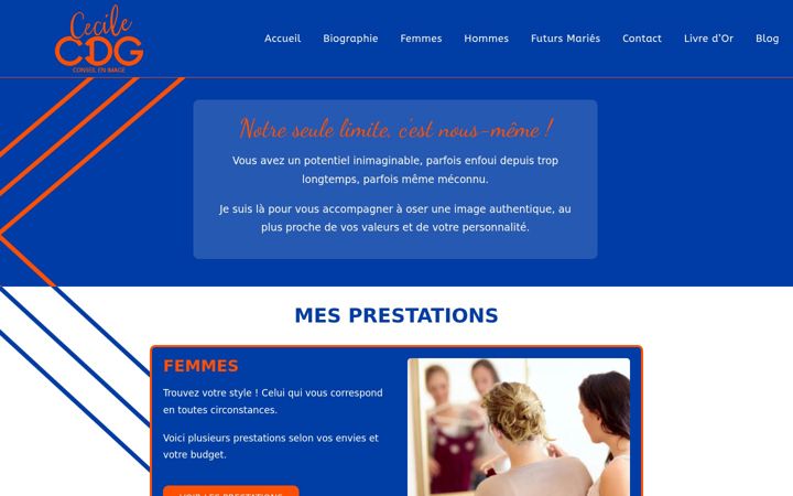 Screenshot of cecilecdg-conseil.com