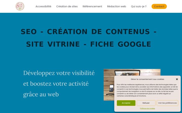 Screenshot of cecilecheriot.fr