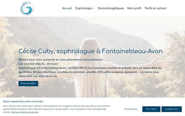 Screenshot of cecilecuby.com
