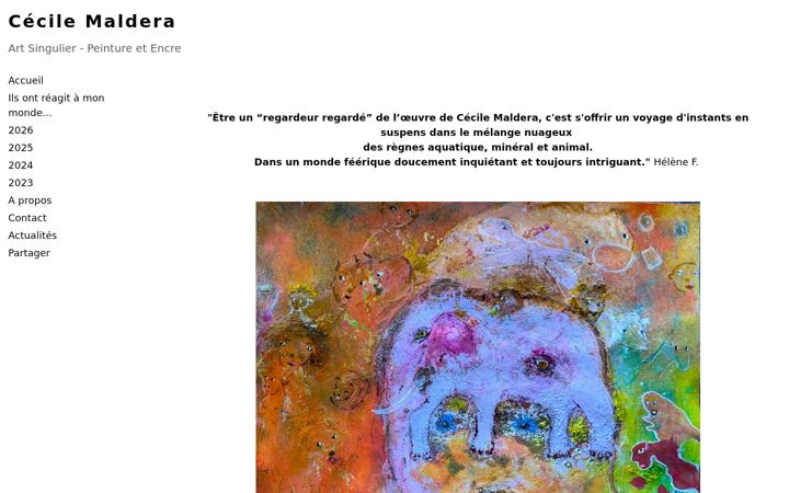 Screenshot of cecilemaldera.com
