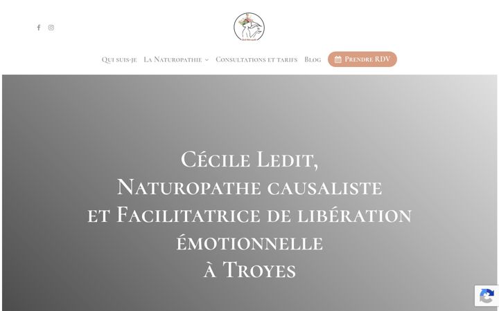 Screenshot of cecilenaturopathe.fr