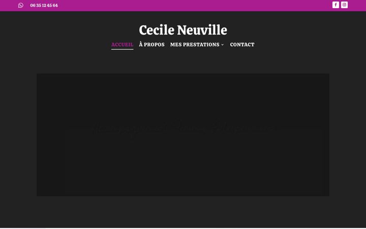 Screenshot of cecileneuville.com