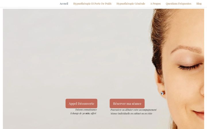 Captura de pantalla de cecileperrier.fr