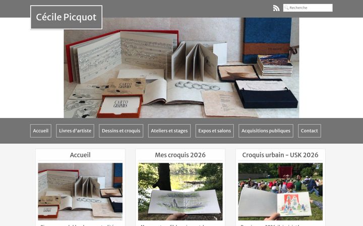 Screenshot of cecilepicquot.fr