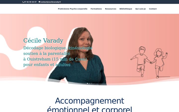 Skærmbillede af cecilevarady.fr